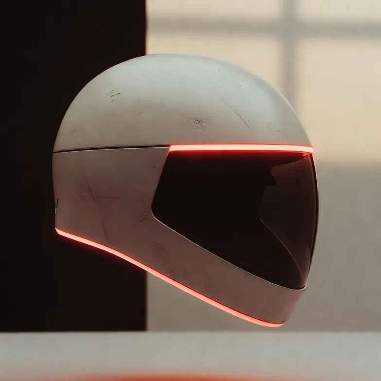 Cordless laser hair therapy helmet with a soft red light glow